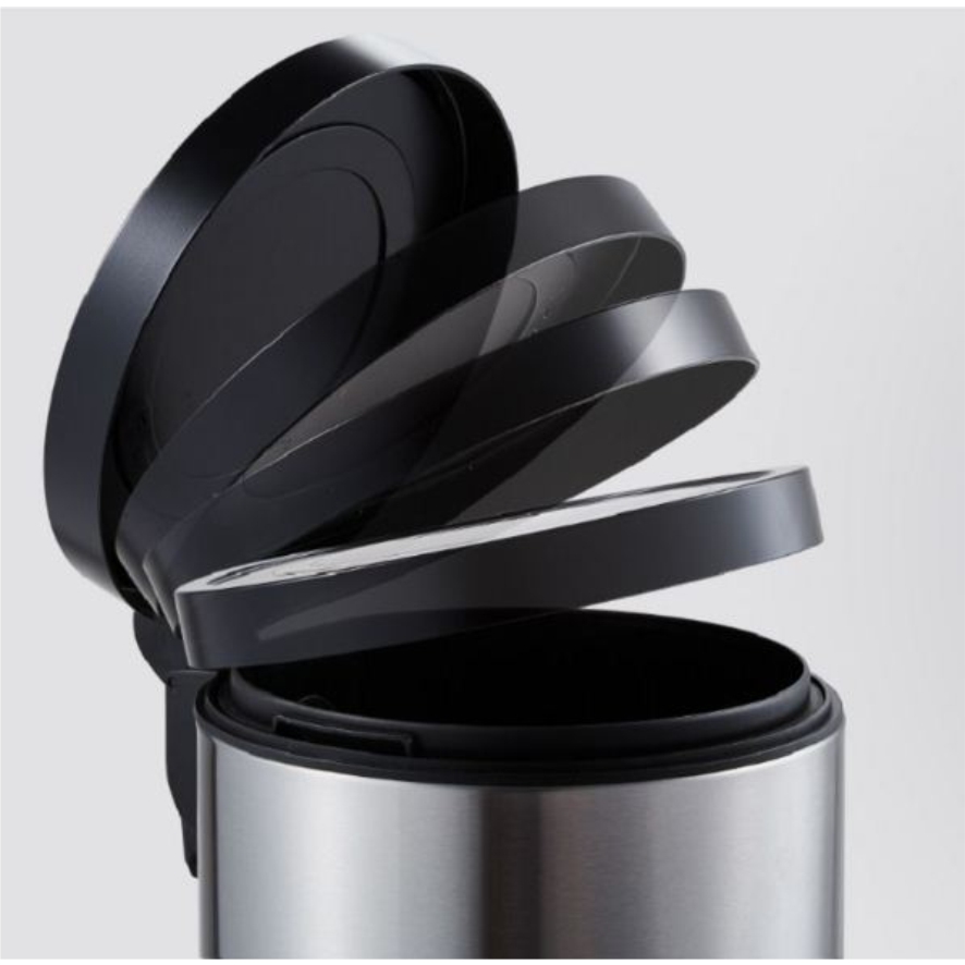 Foot Pedal Stainless Steel Dustbin - Color: Pink