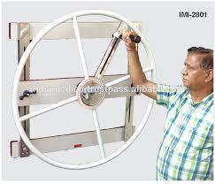 Imi-2801 Shoulder Wheel - Steel Tubular 100 Cm Diameter, Off-white | 360-degree Scale, Manual Resistance Control, Bi-directional Movement For Shoulder & Elbow Joint Rehabilitation