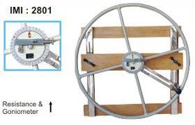 Imi-2801 Shoulder Wheel - Steel Tubular 100 Cm Diameter, Off-white | 360-degree Scale, Manual Resistance Control, Bi-directional Movement For Shoulder & Elbow Joint Rehabilitation