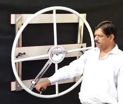 Imi-2801 Shoulder Wheel - Steel Tubular 100 Cm Diameter, Off-white | 360-degree Scale, Manual Resistance Control, Bi-directional Movement For Shoulder & Elbow Joint Rehabilitation