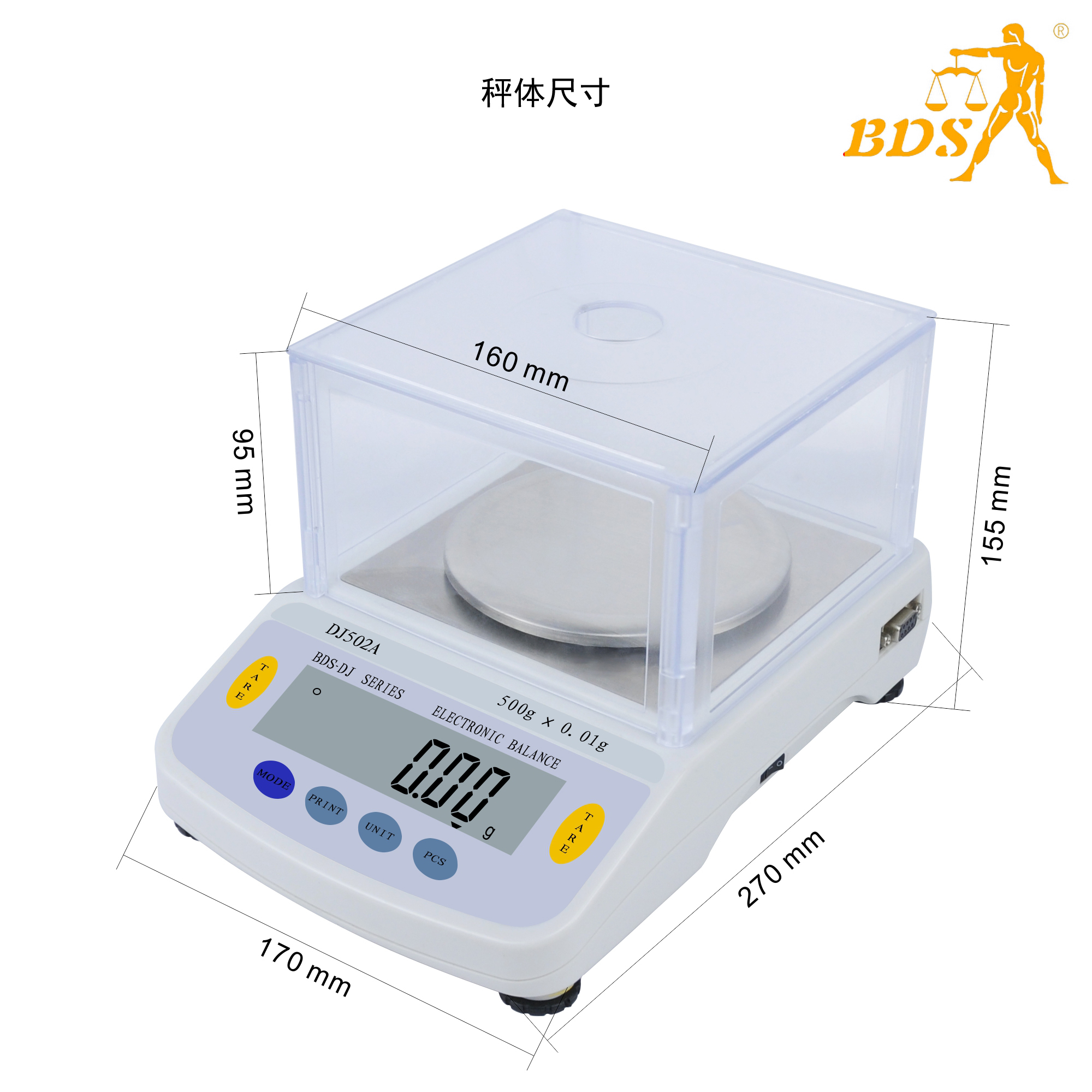 Bds Dj60a Precision Electronic Balance Accuracy: 0.01g Gm