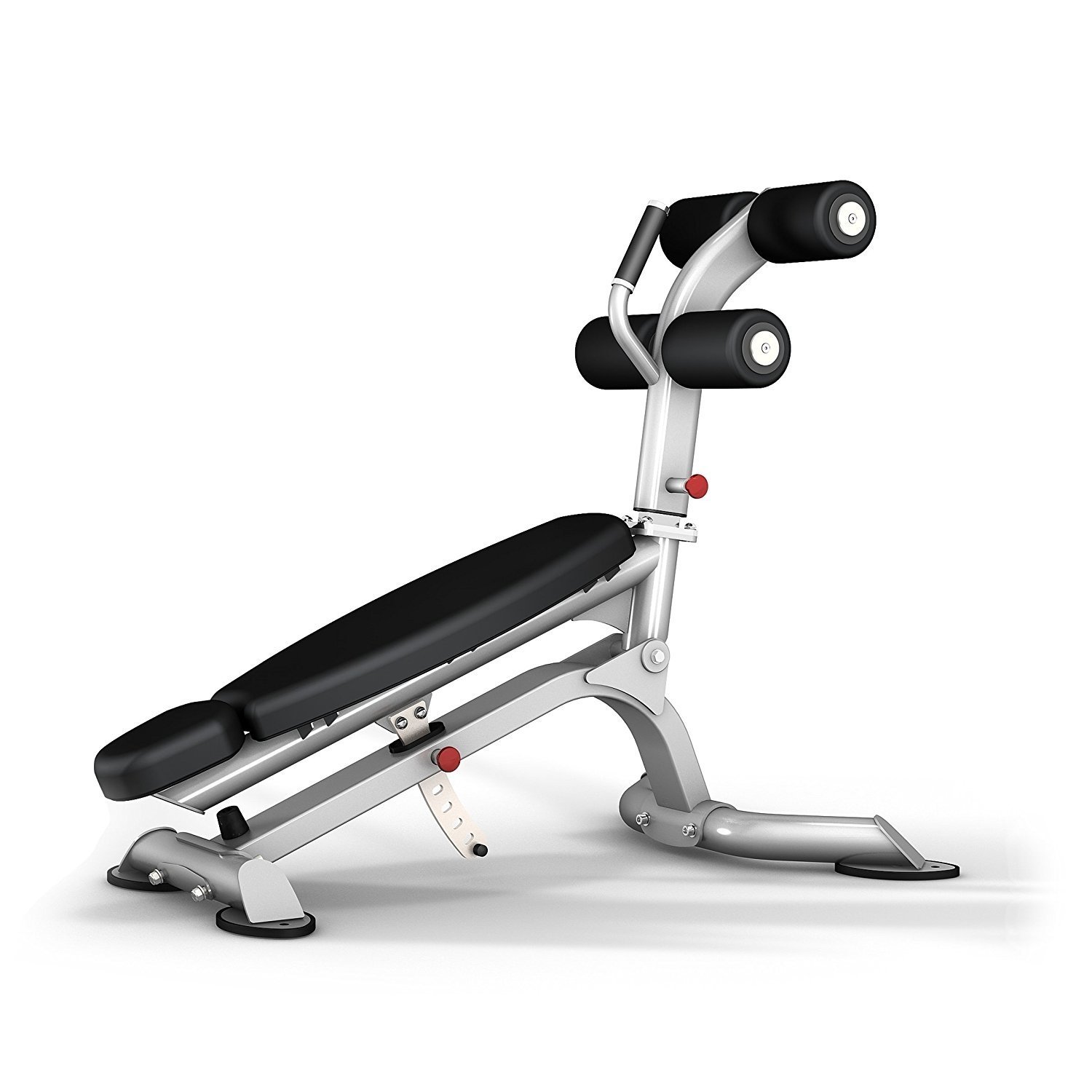 Adjustable Abdominal Bench - 12 Gauge Apollo Isi Pipe, Manual Operation Mode | Advanced Double Effect Welding Technology, Soft Foam Seat Cover, Customized Warranty, Black Or Custom Color