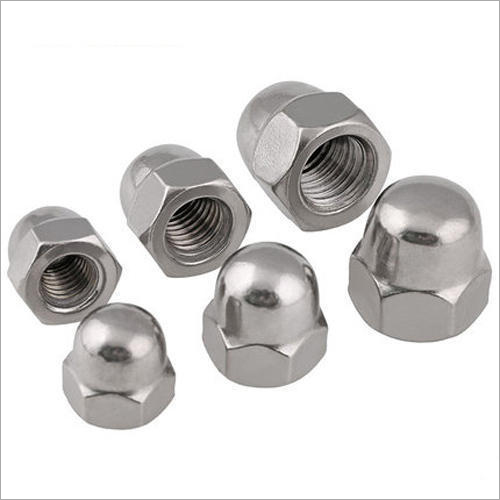 Domed Cap Nut - Stainless Steel, 16 Millimeter Diameter | Polished Silver Finish For Industrial Hardware Fitting