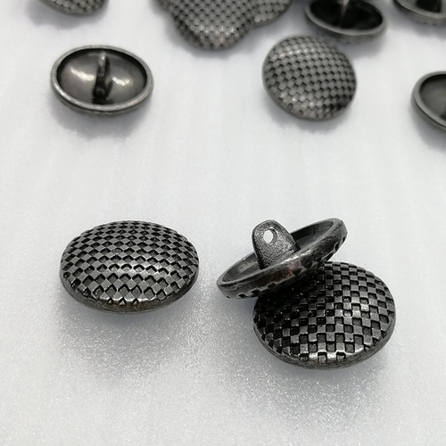 Dark Pewter 19Mm Alloy Lattice Sewing Button  Hd059-19