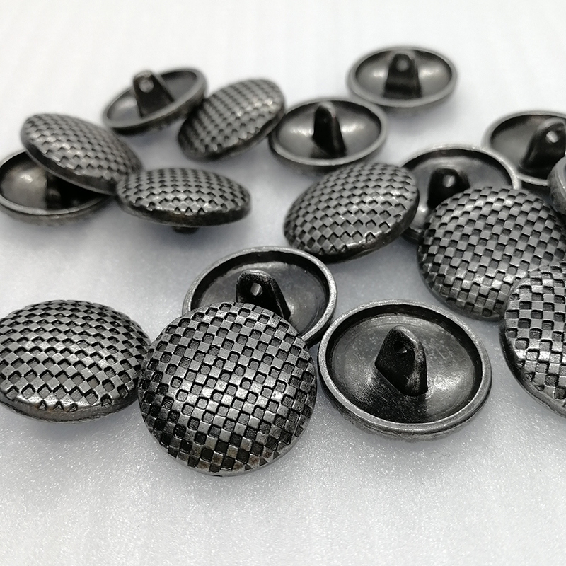 Dark Pewter 19mm Alloy Lattice Sewing Button  Hd059-19