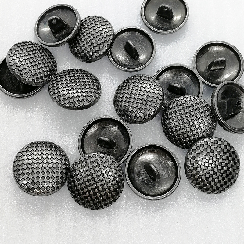 Dark Pewter 19mm Alloy Lattice Sewing Button  Hd059-19