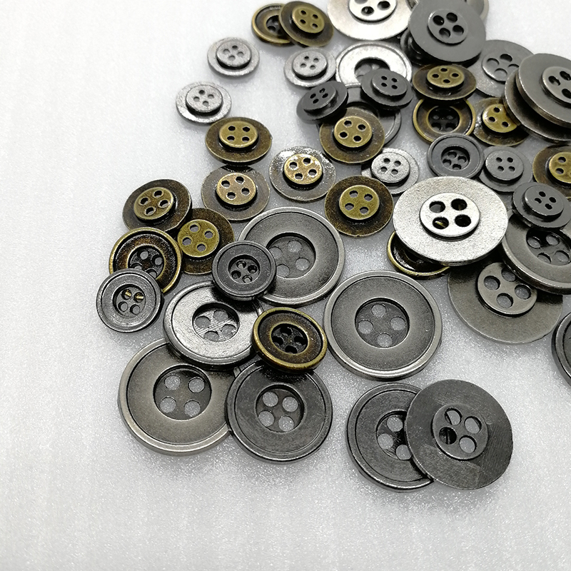 Antique Brass Or Any Colors You Like.a Simple Custom Size Alloy 4 Hole Sewing Button Hd226-19