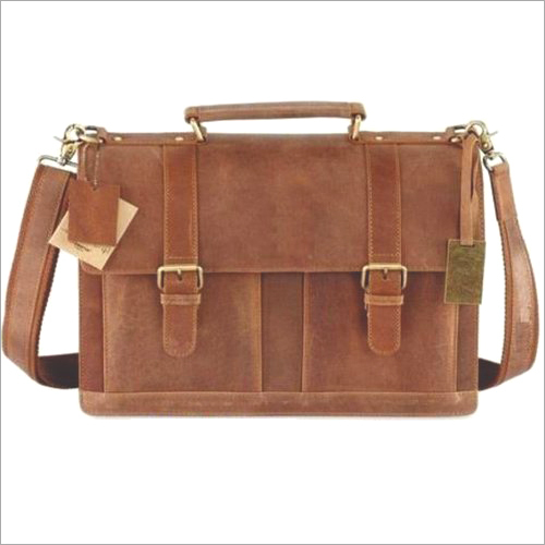 Brown Hunter Leather Laptop Bag