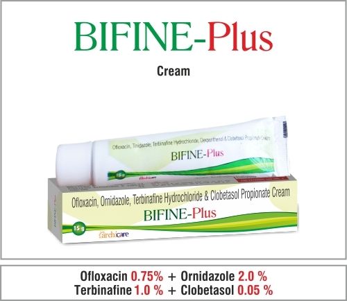 सिप्रोफ्लोक्सासिन + मेट्रोनिडाजोल + टेरबिनाफाइन + क्लोबेटासोल + मिथाइलपरबेन + प्रोपाइलपैराबेन