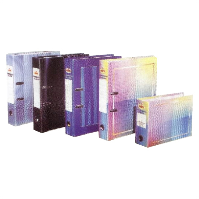 Box File - A4 Blue Plastic, 200 Sheets Capacity with Ring Binding and Lever Arch Closure