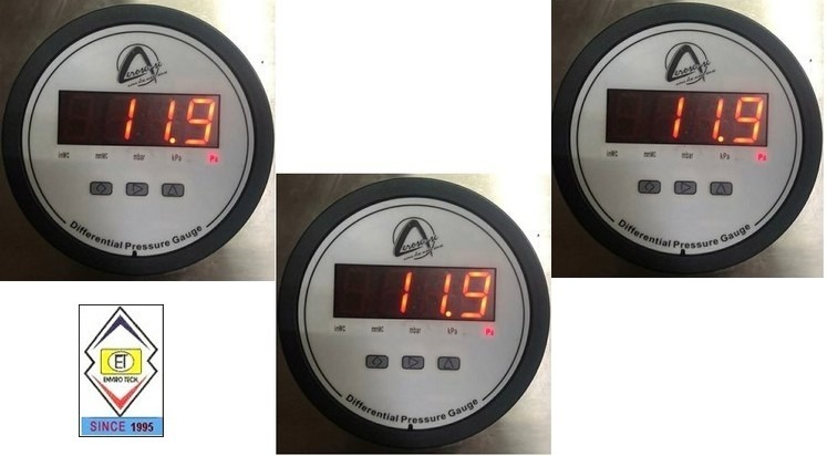 Cdpg-40l-led Aerosense Digital Differential Pressure Gauge Range 0-1000 Mm Wc