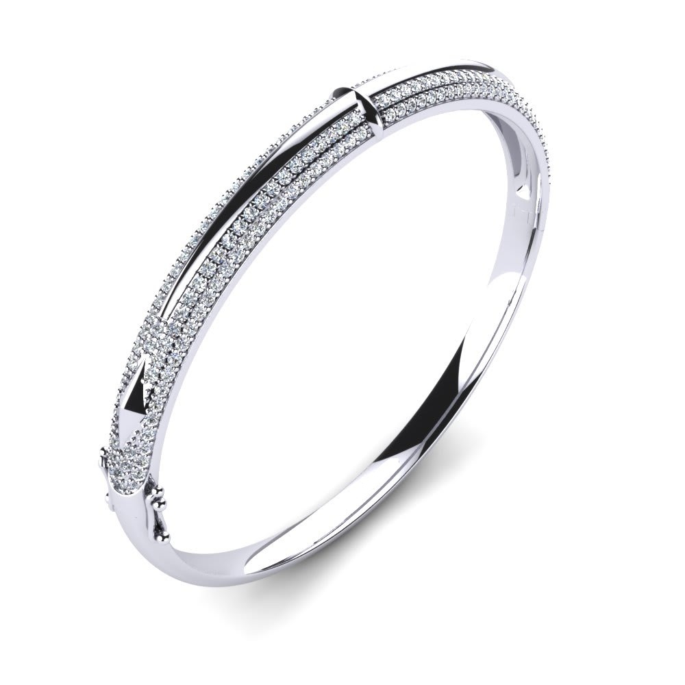 Silver Cz Bangles Gender: Women