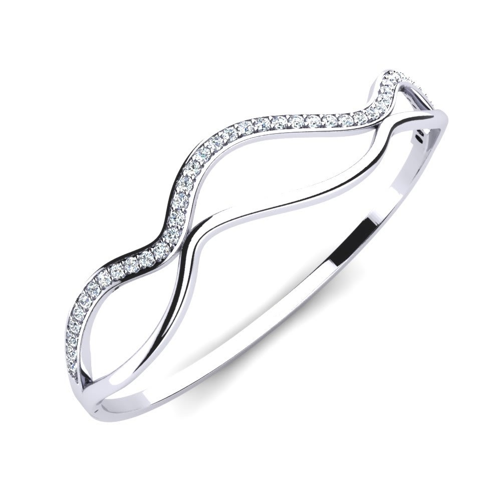 Silver Cz Bangles Gender: Women