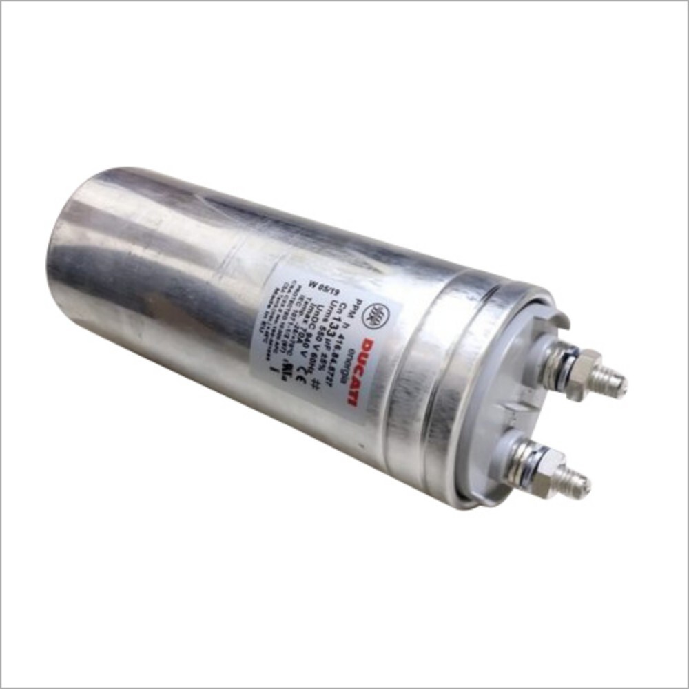 133 Mfd - 550 V Ducati Capacitor - Color: Metallic