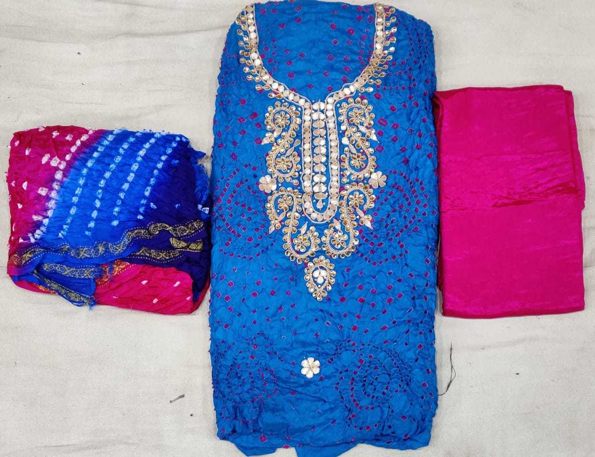 Gottapati Bandhej Suit Application: Women Material
