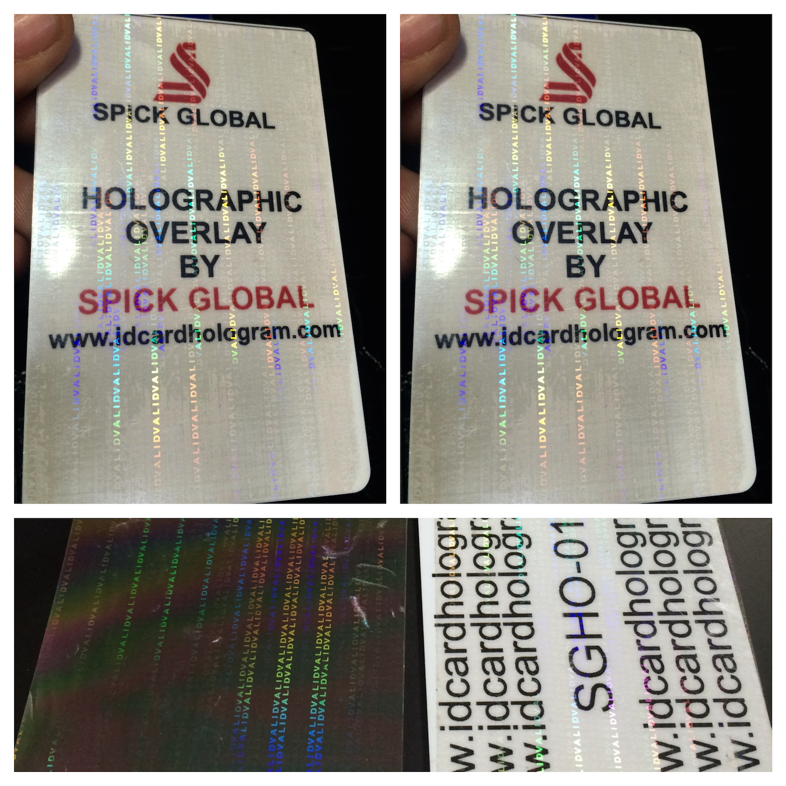 Hologram Id Card Transparent - 2 Mil Thick Pet Material, 53x85mm Rectangle Shape | Peel And Stick, Holographic Design For Enhanced Card Security