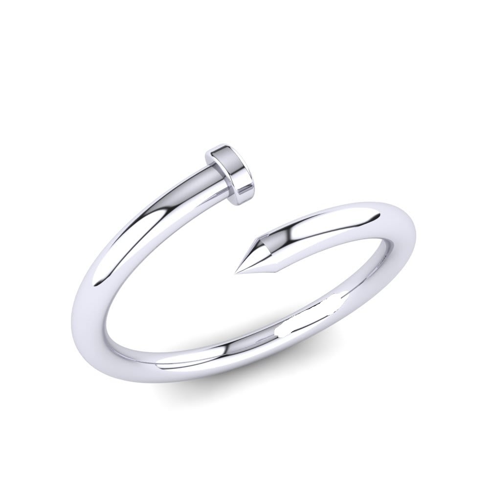 Sterling Silver Plain Rings - 92.5 High Polish Finish, Nickle Free Rhodium Plating For Women | All Us Sizes Available, Ideal For Engagement, Gifts, And Parties