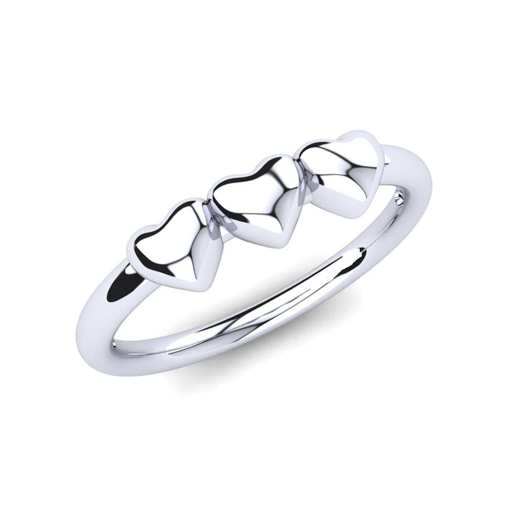 Sterling Silver Plain Rings - 92.5 High Polish Finish, Nickle Free Rhodium Plating For Women | All Us Sizes Available, Ideal For Engagement, Gifts, And Parties