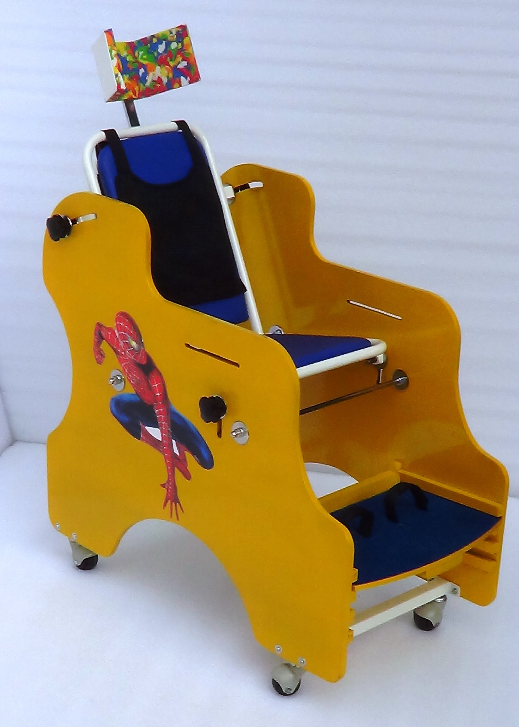 C.p. Chair With Activity Tray And Incline-able Seat & Back. Color Code: Golden Yellow