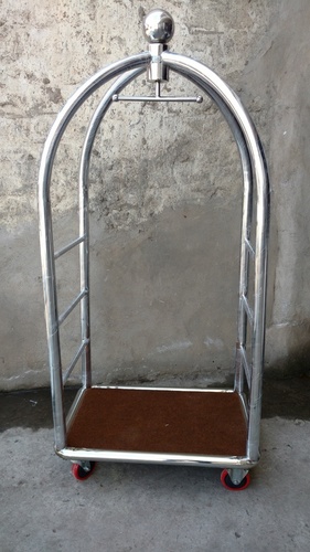 स्टेनलेस स्टील महाराजा एसएस लगेज ट्रॉली