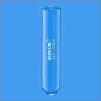 Glass Test Tube - Borosilicate Glass 10 Mm To 38 Mm Diameter 3 Ml To 170 Ml Capacity Plain Or Graduated Stopper Available For Laboratory Use