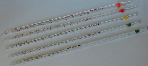 Volumetric Pipettes - Borosilicate Glass 3.3, 0.1 Ml To 25 Ml Capacity, Class A/b Calibration, Clear Color, Standard Tip, Heat And Corrosion Resistant
