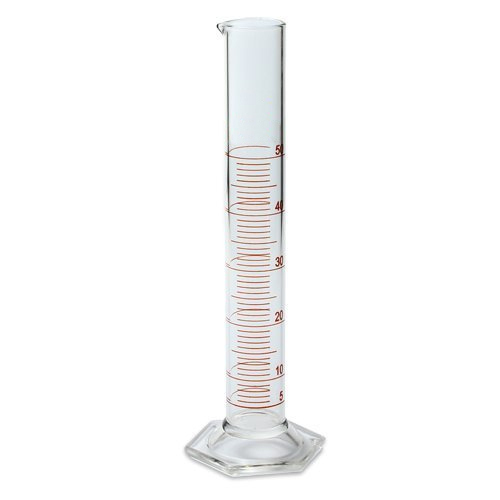Glass Measuring Cylinder - Borosilicate Glass 3.3, 5 Ml To 2000 Ml Capacity, Penny Head Stopper Class A, Graduated Markings, Hexagonal And Round Base, Corrosion Resistant, Heat Resistant, Slip Resistant