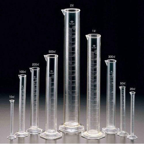 Glass Measuring Cylinder - Borosilicate Glass 3.3, 5 Ml To 2000 Ml Capacity, Penny Head Stopper Class A, Graduated Markings, Hexagonal And Round Base, Corrosion Resistant, Heat Resistant, Slip Resistant