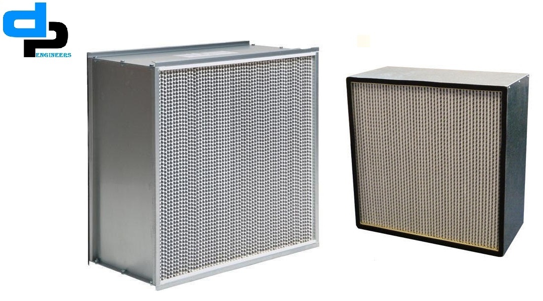 Fiber Glass Hepa Filters Flow Capacity 0-500 Cfm