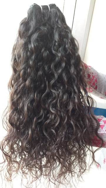 Weaving Natural Tangle Shedding Curly Human Hair