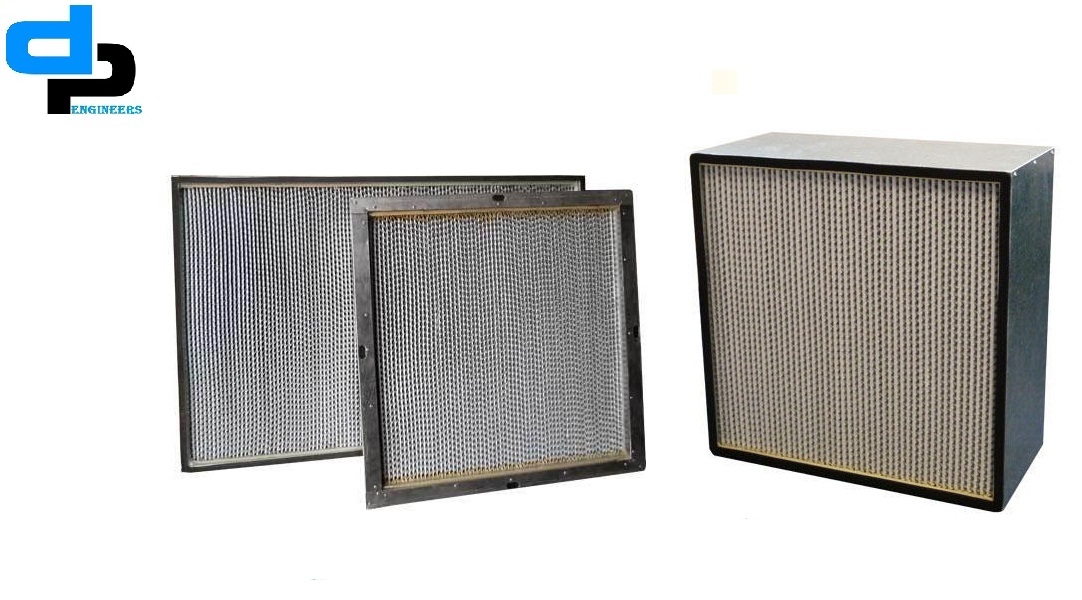 Fiber Glass 0.3 Aluminium Hepa Filter