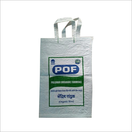 PP Woven Rice Bag - PP Material, Customized Size, Multicolour Design | Moisture-Proof, Impurity-Resistant with Hand-Length Handle