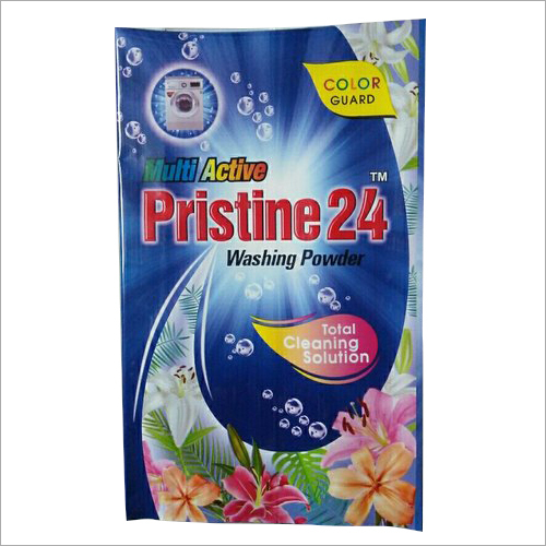 Readymade Detergent Pouch - Synthetic Polymer Material, Customized Sizes , Multicolour Printed Design for Industrial Detergent Packaging