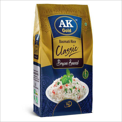 Rice Printed Pouch - Food-Grade Synthetic Polymer, Customized Sizes, Multicolour Printed Design, Multi-Layered for Moisture Protection