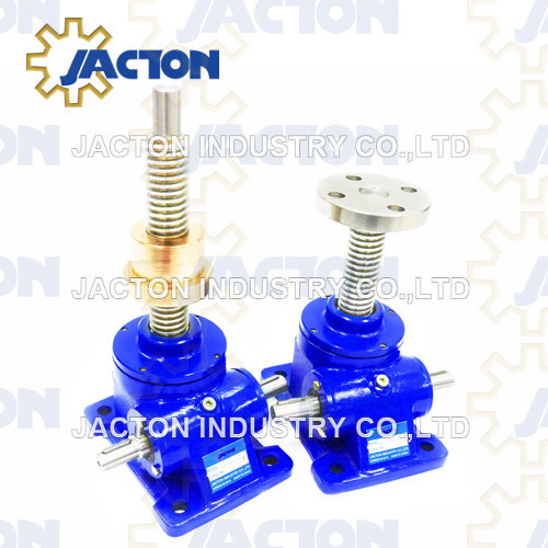 5 टन वर्म गियर मशीन स्क्रू जैक अपराइट और इनवर्टेड स्क्रू डिज़ाइन प्रकार