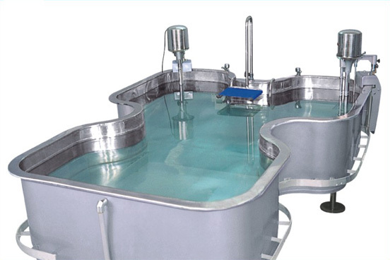 Imi 2502 Hydrotherapy Tank Butterfly Shape Bath Pool - Stainless Steel, 266x196x86 Cm | Hydro Massage, Suitable For Burn & Paralysis Patients