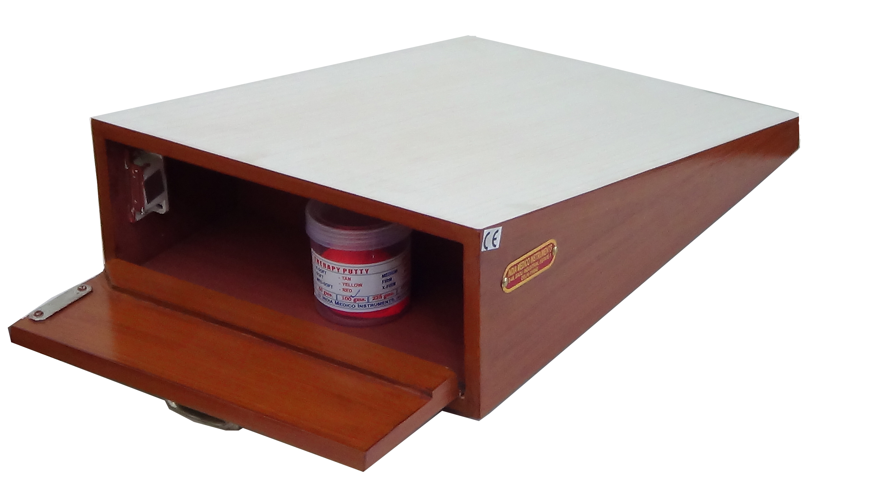 Imi-2859 Putty Exercise Board - Laminated Slanted Board, 1kg With Storage Shelf | Portable Exercise Equipment For Finger And Joint Manipulation