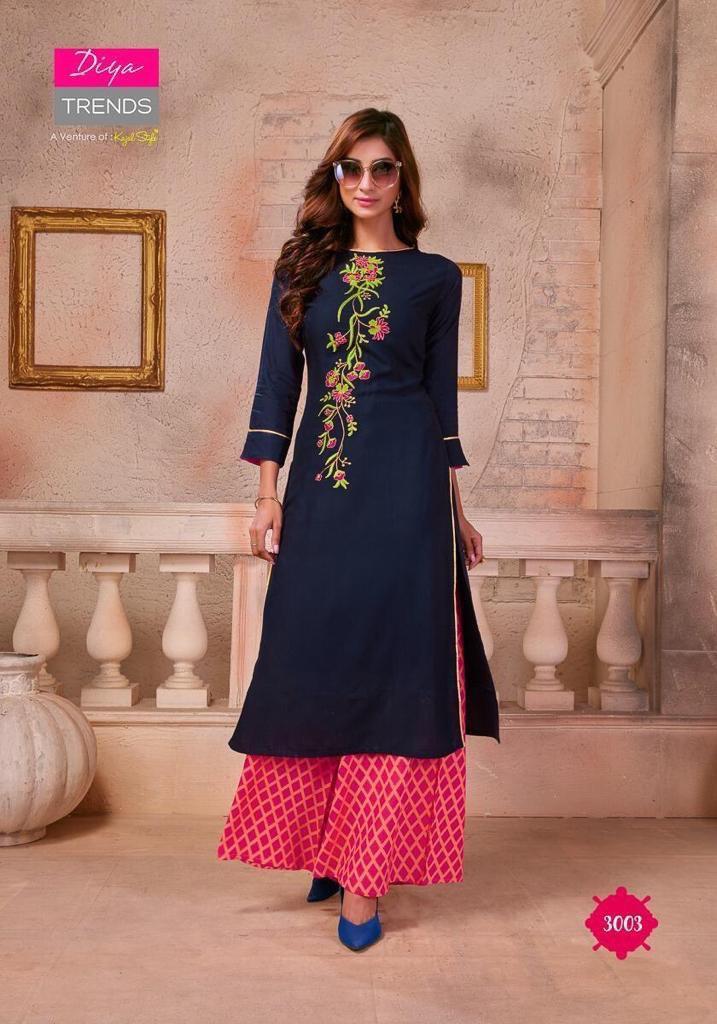 Fancy Kurti With  Plazo Bust Size: 40  Centimeter (Cm)