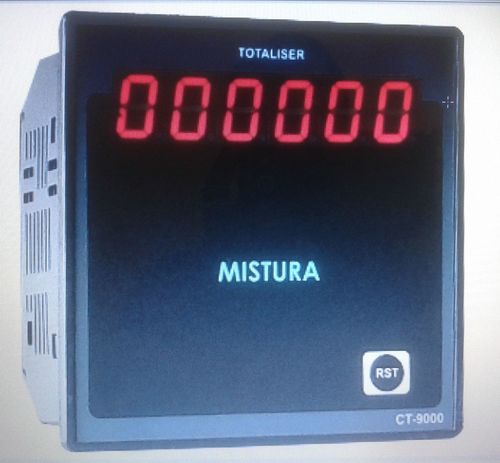 Black Digital Count Totaliser