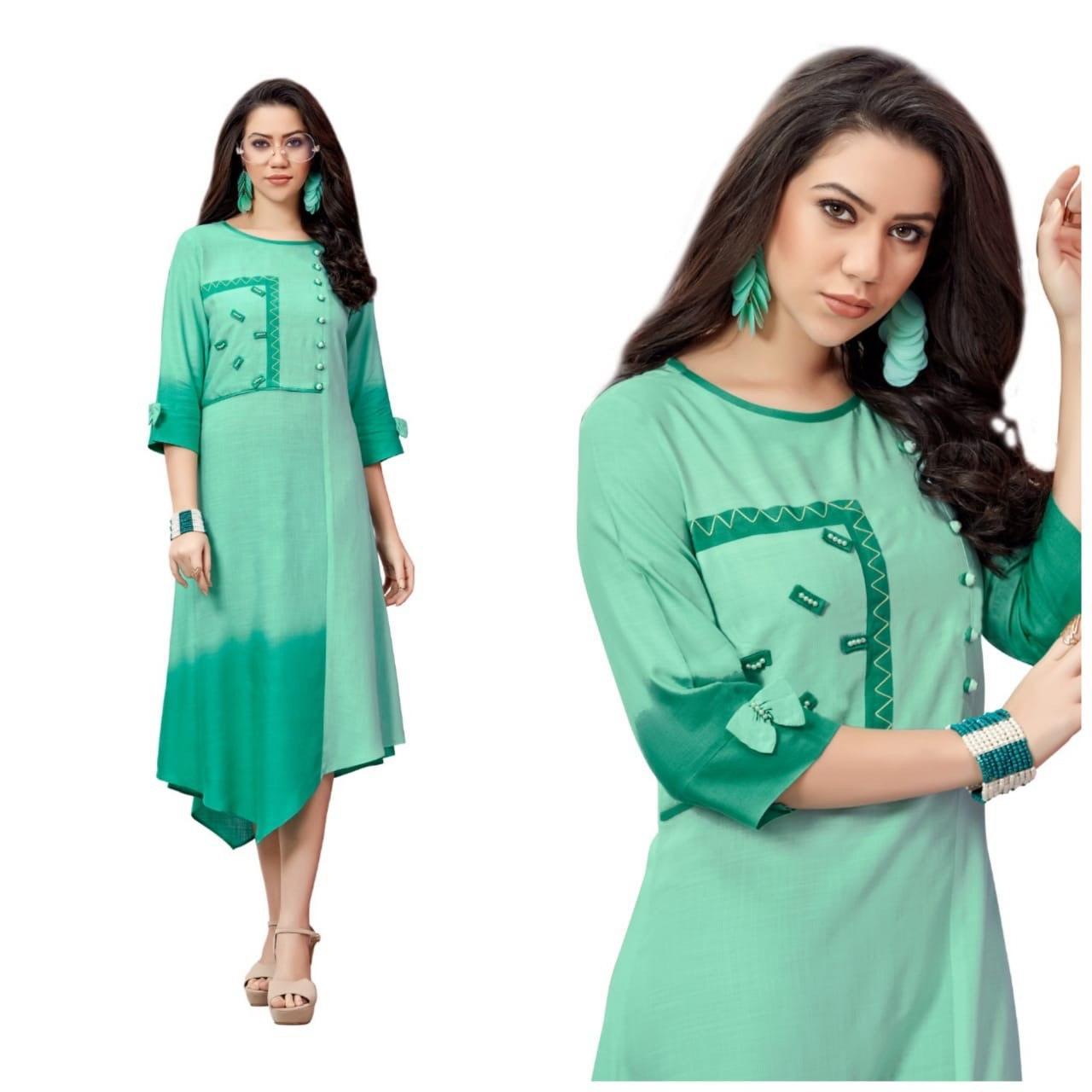 Long Designer Kurti Bust Size: 40 Centimeter (Cm)