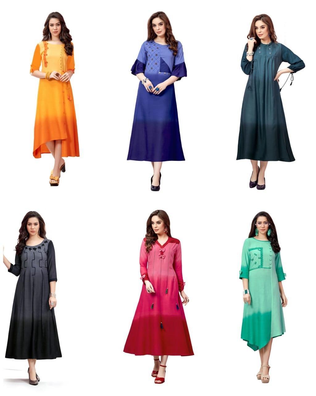 Long Designer Kurti Bust Size: 40 Centimeter (Cm)