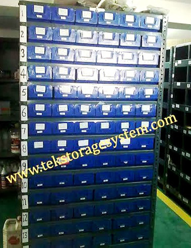 Plastic Drawers - 337mm X 137mm X 62mm | Blue Polypropylene, 3 Partitions For 4 Compartments