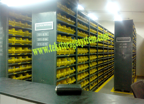 Blue Plastic Spare Parts Bin