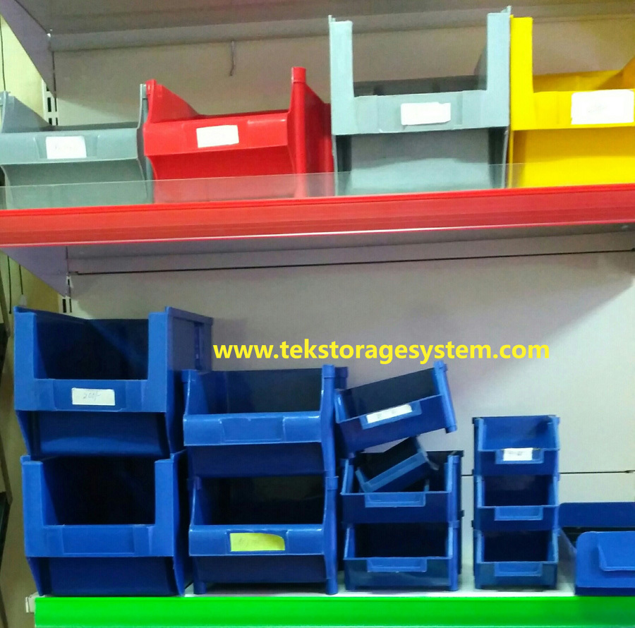 Blue Plastic Spare Parts Bin