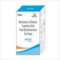 Benzocaine Chlorbutol Turpentine Oil And Para Dichlorobenzene Ear Drops