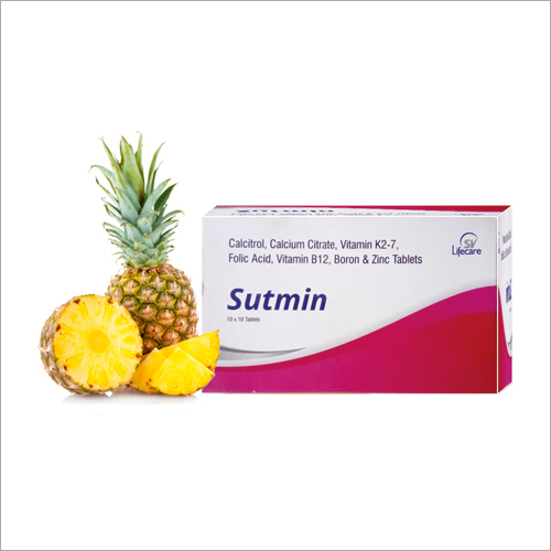 कैल्सीट्रॉल कैल्शियम साइट्रेट विटामिन K2-7 फोलिक एसिड और जिंक टैबलेट