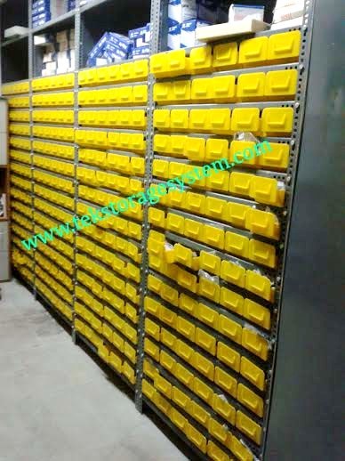 Plastic Drawers Rack - Plastic, 1771mm X 375mm X 900mm, 16 Shelves With 90 Drawers For Small Parts Storage | 360 Compressed Storage Capacity, 3 Partitions