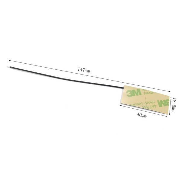 2.4g/5.8g Dual Band Wifi Antenna Fpc Internal Aerial 3dbi 40*18mm - Frequency Range 2.4-2.5/5.15-5.825ghz, 50 Ohm Impedance, Manufacturer Warranty, Telecommunication Application