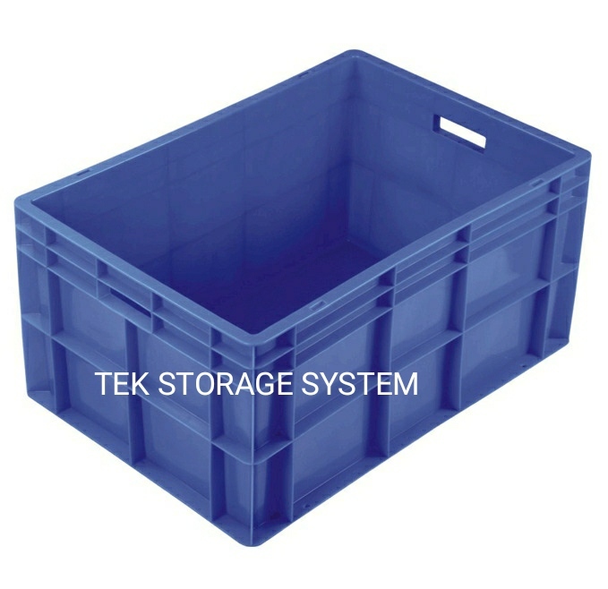 Plastic Crates - 600mm X 400mm X 220mm, 600mm X 400mm X 325mm, 650mm X 450mm X 210mm | Plastic Build, Vibrant Colors: Blue, Red, Yellow, Green