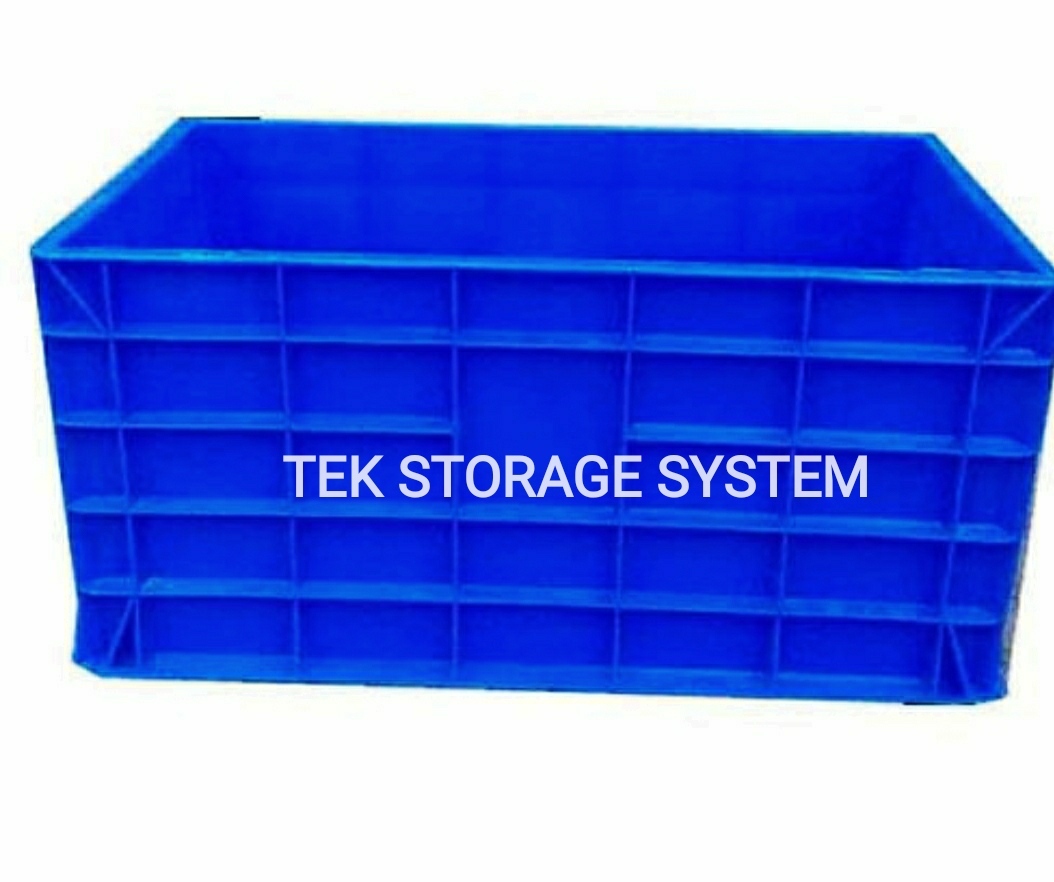 Plastic Crates - 600mm X 400mm X 220mm, 600mm X 400mm X 325mm, 650mm X 450mm X 210mm | Plastic Build, Vibrant Colors: Blue, Red, Yellow, Green